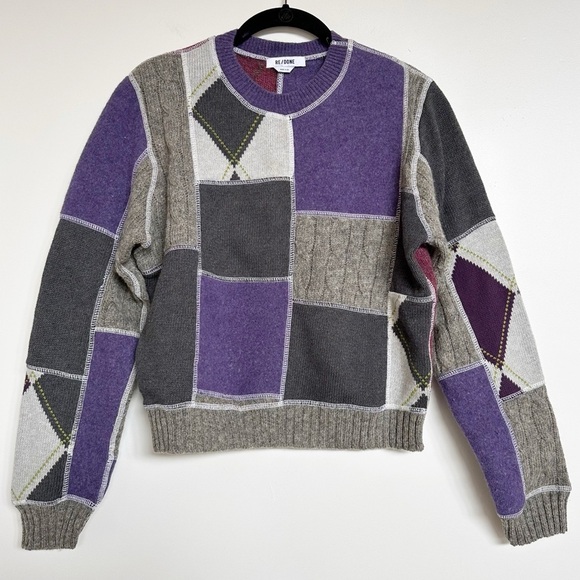 RE/DONE 60’s Patchwork Sweater - Picture 1 of 8